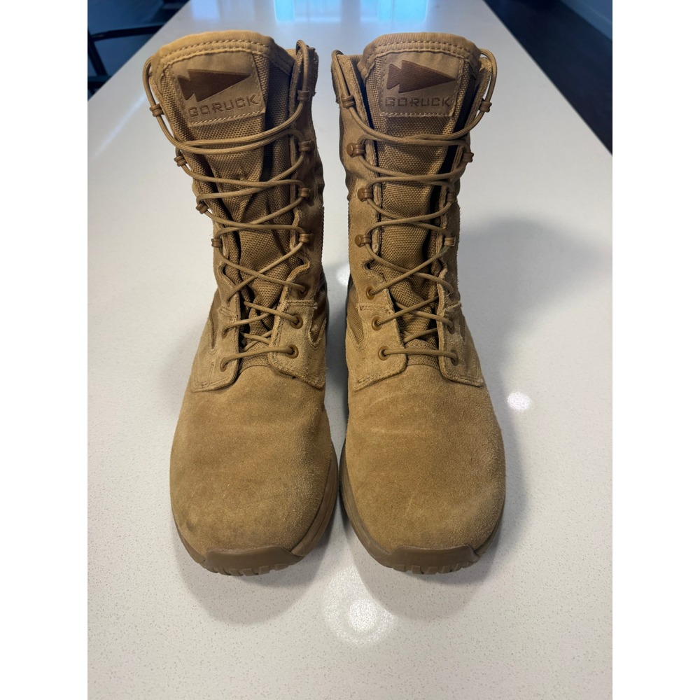 GORUCK MACV-1 Tactical Boots Mens 10 Coyote Brown Good Suede 1000D Cordura 8"